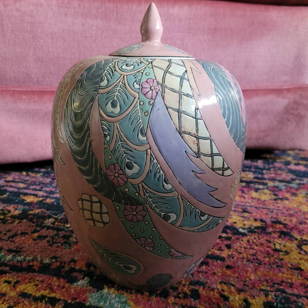 Pink Ginger Jar
